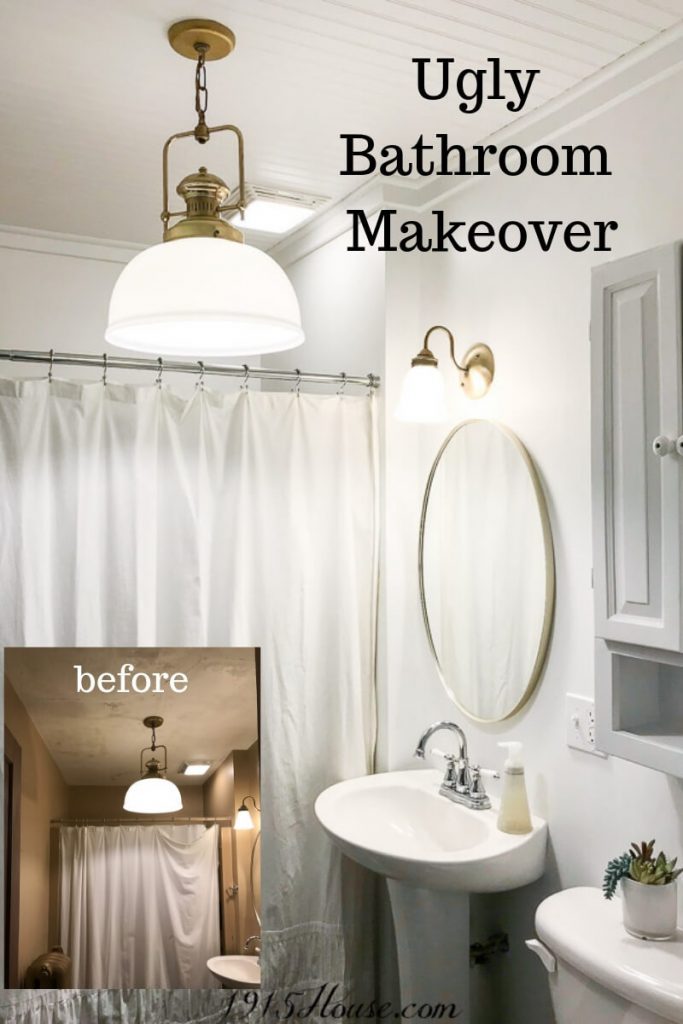 BATHROOM MAKEOVER WITH BOARD AND BATTEN