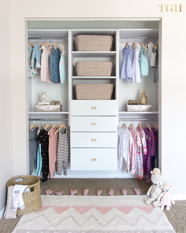 How to Build a Beautiful Baby Clothes Organizer