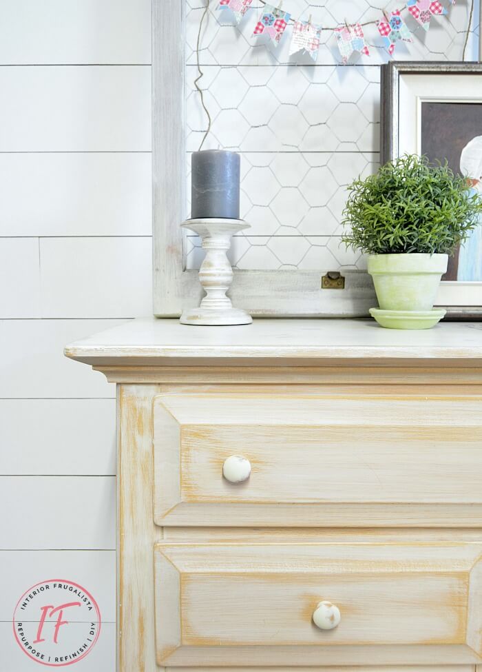 White Sideboard Buffet With Farmhouse Style