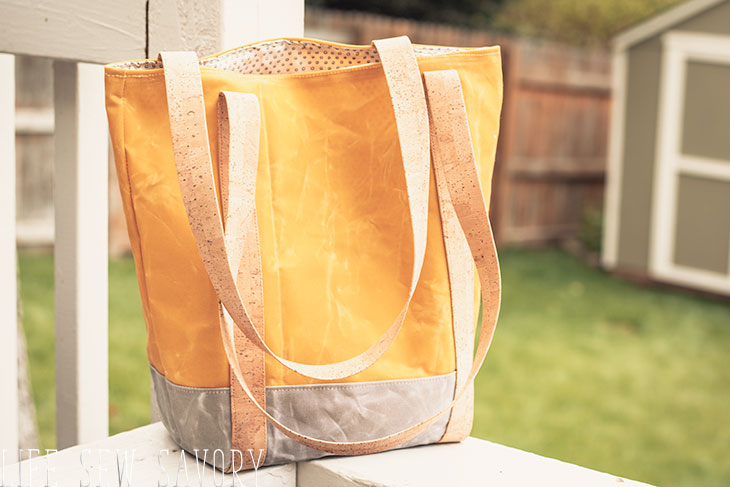 HOW TO MAKE A TOTE BAG WITH WAX CANVAS