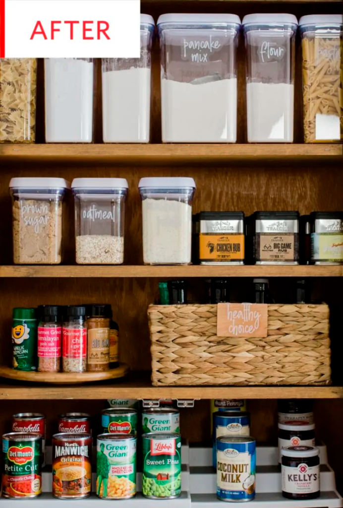 Before and After: A Cluttered Pantry Gets a Streamlined Redo